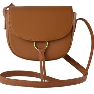 NWT JJWinters Tan Leather Ivy Crossbody purse